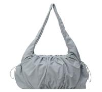 Borsa sottobraccio imbottita da donna Borsa a tracolla pieghettata a nuvola di capacità Borsa con manico superiore Tinta unita Multitasche per le vacanze di festa (Blu)