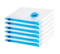 Borsa sottovuoto, 6 pezzi, sacchetto sottovuoto per aspirapolvere, compressione, riutilizzabile, per biancheria da letto, abbigliamento, piumini, materasso, tenda e viaggi(80 x 60 cm)