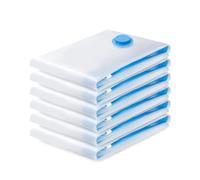 Borsa sottovuoto, 6 pezzi, sacchetto sottovuoto per aspirapolvere, compressione, riutilizzabile, per biancheria da letto, abbigliamento, piumini, materasso, tenda e viaggi(70 x 50 cm)