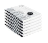 Borsa sottovuoto, 6 pezzi, sacchetto sottovuoto per aspirapolvere, compressione, riutilizzabile, per biancheria da letto, abbigliamento, piumini, materasso, tenda e viaggi(80 x 60 cm)