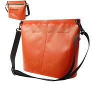Borsa Spalla Impermeabile - Pochette Touchscreen Outdoor Viaggio | Borsa Zip Impermeabile Ordinaria Nuoto Rafting | Sacca Stagna PVC Regolabile Campeggio Escursionismo Spiaggia, 26x11x22cm Ner