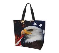 Borsa Spesa America Usa Flag Borsa Tracolla Grande Resistente Shopper Bag Per Viaggi Ufficio Casa
