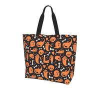 Borsa Spesa Scary Ghostly Monsters Borsa Tracolla Resistente Pieghevole Shopper Bag Per Donna Shopping Lavoro