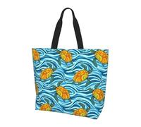 Borsa Spesa Sea Turtle Turtles Borsa A Spalla Impermeabile Riutilizzabile Sacchetto Della Spesa Per Shopping Lavoro Picnic