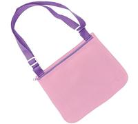 Borsa Spiaggia in Rete Giocattoli Sabbia Pieghevoli per Bambini Portatili Riutilizzabile Borsa con Cerniera per Raccogliere Conchiglie Riporvi giocattoli Beach Bag per Piscina Viaggi (Rosa e viola)