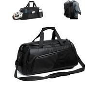 Borsa sportiva 3 in 1 per uomo con scomparto per scarpe, borsa da viaggio con tracolla, zaino da viaggio impermeabile