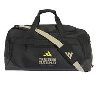 Borsa sportiva Adidas Training Defender Graphic Duffle Medium - black/khaki three/pure lemon - Nero