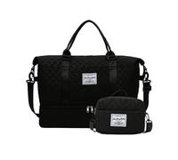 Borsa sportiva con scomparto per scarpe, grande borsa sportiva con scomparto per scarpe, 2 pezzi, borsa sportiva con separazione sul bagnato, borsa sportiva multifunzionale e durevole con scomparto