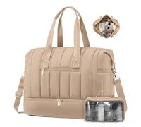 Borsa sportiva da donna, borsa da viaggio leggera per buffer Weekender Hospital, nascita, palestra, borsa da viaggio con scomparto per le scarpe e scomparto bagnato, borsa a mano per viaggi aeroplane