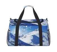 Borsa sportiva da donna con stampa Snow Mountain, borsone da uomo, borsa da viaggio per uomo, borsa da viaggio da donna, borsa sportiva da palestra