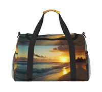 Borsa sportiva da donna con stampa sulla spiaggia, borsone da viaggio, borsone da uomo, borsa da viaggio piccola e media per weekend, borsa da donna, borsa sportiva da palestra