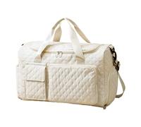 Borsa sportiva da donna - Strada sulla spalla da palestra, borsa veloce e grande durevole | Viaggio atletico Holdall impermeabile durante la notte Duffe, divisore asciutto bagnato per, beige, Consulte