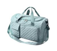 Borsa sportiva da donna - Strada sulla spalla da palestra, borsa veloce e grande durevole | Viaggio atletico Holdall impermeabile durante la notte Duffe, divisore asciutto bagnato per, Blu lago