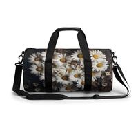 Borsa sportiva da palestra, cilindrica, in tessuto Oxford impermeabile con tracolla regolabile, borsone sportivo multi-scomparto per palestra, viaggi, yoga, leggero e resistente, A forma di cuore,