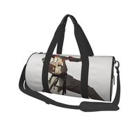 Borsa sportiva da palestra con monorotaia stampata con tasca bagnata e scomparto per scarpe, borsone da viaggio per uomo e donna, Karate Uomini, Taglia unica, Borsone da viaggio
