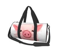 Borsa sportiva da palestra con stampa anguria rossa con tasca bagnata e scomparto per scarpe, borsone da viaggio per uomo e donna, Animali Rosa, Taglia unica, Borsone da viaggio