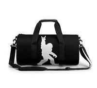 Borsa sportiva da palestra con stampa Bigfoot Rock and Roll divertente borsone da viaggio leggero per uomo donna, Stile:, 17.7in/9in/9in, MHXYZHW