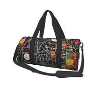 Borsa sportiva da palestra con stampa di cani Schnauzer con olio carino con tasca bagnata e scomparto per scarpe, borsone da viaggio per uomo e donna, Formula matematica., Taglia unica, Borsone da