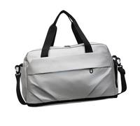 Borsa sportiva da palestra per donne e ragazze, borsone da viaggio, leggero, da portare nei fine settimana, resistente all'acqua, borsone da viaggio, Argento, Bellezza di massa