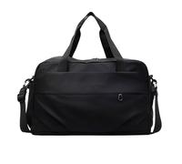 Borsa sportiva da palestra per donne e ragazze, borsone da viaggio, leggero, da portare nei fine settimana, resistente all'acqua, borsone da viaggio, Nero , Bellezza di massa