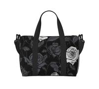 Borsa sportiva da palestra per donne e uomini, borsone da viaggio alla moda, con rottweiler, borsa da fine settimana in tela da portare durante la notte, per viaggi, nuoto, fitness, allenamento, sport