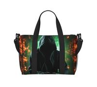 Borsa sportiva da palestra per donne e uomini, borsone da viaggio, borsa da weekender, borsa da portare con sé durante la notte, per viaggi, nuoto, fitness, allenamento, sport, hacker, attacco