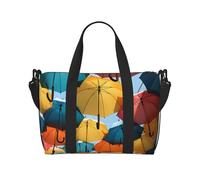 Borsa sportiva da palestra per donne e uomini, borsone da viaggio, borsa da weekender, borsa da viaggio per la notte, per viaggi, nuoto, fitness, allenamento, sport, due grandi panda, Ombrelli