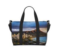 Borsa sportiva da palestra per donne e uomini, borsone da viaggio, borsa da weekender, borsa da viaggio per la notte, per viaggi, nuoto, fitness, allenamento, sport, tram Lisbona, borsone da viaggio