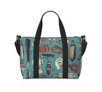 Borsa sportiva da palestra per donne e uomini, borsone da viaggio, borsa da weekender, borsa da viaggio per la notte, per viaggi, nuoto, fitness, allenamento, sport, carino, divertente, scimmia