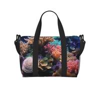 Borsa sportiva da palestra per donne e uomini, borsone da viaggio, borsa da weekender, borsa da viaggio per la notte, per viaggi, nuoto, fitness, allenamento, sport, mondo subacqueo, corallo, borsone