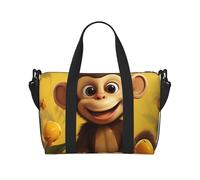 Borsa sportiva da palestra per donne e uomini, borsone da viaggio, borsa da weekender, borsa da viaggio per la notte, per viaggi, nuoto, fitness, allenamento, sport, carino, divertente, scimmia