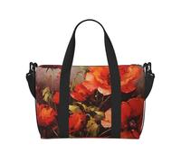 Borsa sportiva da palestra per donne e uomini, borsone da viaggio, borsa da weekender, borsa da viaggio per la notte, per viaggi, nuoto, fitness, allenamento, sport, sfondo circo vintage, borsone