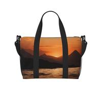 Borsa sportiva da palestra per donne e uomini, borsone da viaggio, borsa da weekender, borsa da viaggio per la notte, per viaggi, nuoto, fitness, allenamento, sport, Corea, inverno, lago, borsone da