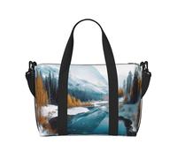 Borsa sportiva da palestra per donne e uomini, borsone da viaggio, borsa da weekender, borsa da viaggio per viaggi, nuoto, fitness, allenamento, sport, aeromobili della guerra mondiale, Montagne