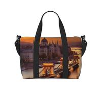 Borsa sportiva da palestra per donne e uomini, borsone da viaggio, borsa da weekender, borsa da viaggio per la notte, per viaggi, nuoto, fitness, allenamento, sport, Corea, inverno, lago, borsone da