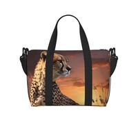 Borsa sportiva da palestra per donne e uomini, borsone da viaggio, borsa da weekender, borsa da viaggio per la notte, per viaggi, nuoto, fitness, allenamento, sport, animali creativi con leone