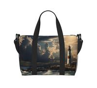 Borsa sportiva da palestra per donne e uomini, borsone da viaggio, borsa da weekender, borsa da viaggio per la notte, per viaggi, nuoto, fitness, allenamento, sport, attico, vista su New York