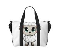 Borsa sportiva da palestra per donne e uomini, borsone da viaggio, borsa da weekender, borsa da viaggio per la notte, per viaggi, nuoto, fitness, allenamento, sport, Shiba Inu smile tongue out Duffle