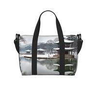 Borsa sportiva da palestra per donne e uomini, borsone da viaggio, borsa da weekender, borsa da viaggio per la notte, per viaggi, nuoto, fitness, allenamento, sport, Corea, inverno, lago, borsone da