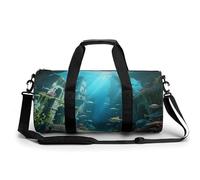 Borsa sportiva da palestra per donne e uomini, borsone da viaggio, borsa da weekender, città antica perduta, borsa da viaggio per viaggi, nuoto, fitness, allenamento, borsone sportivo