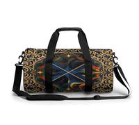 Borsa sportiva da palestra per donne e uomini, borsone da viaggio, borsa da weekender, con geometria simmetrica, borsa da viaggio per la notte, per viaggi, nuoto, fitness, allenamento, sport