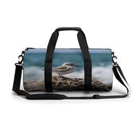 Borsa sportiva da palestra per donne e uomini, borsone da viaggio, borsa da weekender, con uccelli appollaiati sulla roccia, borsa da viaggio per la notte, per viaggi, nuoto, fitness, allenamento