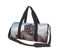 Borsa sportiva da palestra per donne e uomini, borsone da viaggio, borsa da weekender, per chiesa armena, borsa da viaggio per la notte, per viaggi, nuoto, fitness, allenamento, sport, nero, taglia