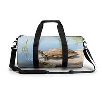 Borsa sportiva da palestra per donne e uomini, borsone da viaggio, borsa da weekender, tartaruga che prende il sole, borsa da viaggio per nuoto, fitness, allenamento, borsone sportivo