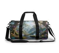 Borsa sportiva da palestra per donne e uomini, borsone da viaggio, borsa da weekender, valle degli elfi, borsa da viaggio per la notte, per viaggi, nuoto, fitness, allenamento, sport