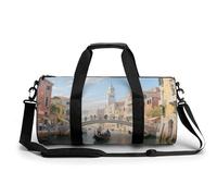 Borsa sportiva da palestra per donne e uomini, borsone da viaggio, borsa da weekender, Venezia Water City, borsa da viaggio per la notte, per viaggi, nuoto, fitness, allenamento, sport