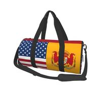 Borsa sportiva da palestra per donne e uomini, borsone da viaggio con bandiera della Spagna americana, borsa da weekender, borsa da viaggio in tela da portare durante la notte, per viaggi, nuoto