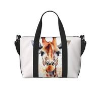 Borsa sportiva da palestra per donne e uomini, borsone da viaggio con Golden Retriever Dog Weekender borsa in tela da portare durante la notte borsa per viaggi, nuoto, fitness, allenamento, borsone