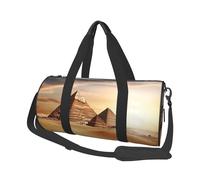 Borsa sportiva da palestra per donne e uomini, borsone da viaggio con piramide egiziana nel deserto, borsa da viaggio in tela da portare durante la notte, per viaggi, nuoto, fitness, allenamento
