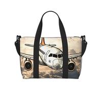 Borsa sportiva da palestra per donne e uomini, borsone da viaggio tote con segno del dollaro borsa da weekender in tela da portare con sé durante la notte borsa per viaggi, nuoto, fitness, allenamento